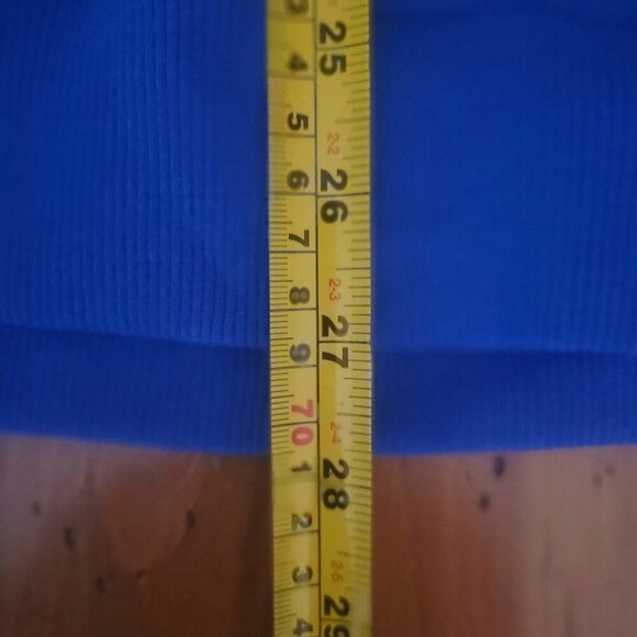 Champion Reverse Weave Crewneck Sweatshirt - Women's Blue w/Yellow Print - 2XL - Picture 9 of 9